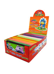 Kidart Modelling 12 Colours Clay, 20cm, Multicolour