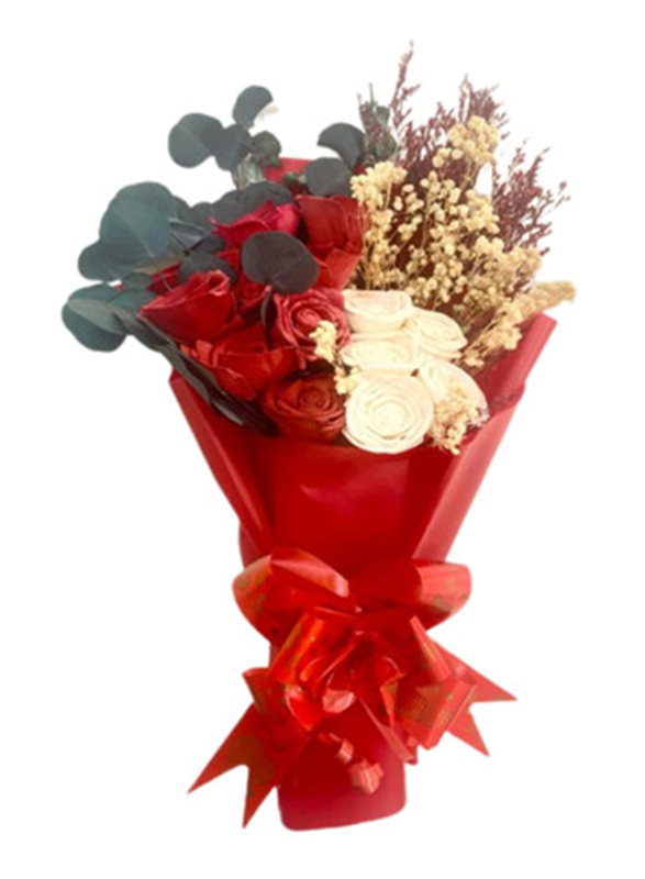 Eco Flowers Love Story Flowers Bouquet, Multicolour