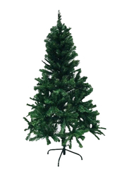 Merry Christmas Christmas Pine Tree w/ Metal Stand, 5 Feet, Green