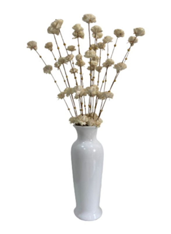 Eco Flowers Coco Flowers Vase Filler, Yellow/White