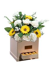 Eco Flowers Soulmate Flowers Chocolate Box, Multicolour