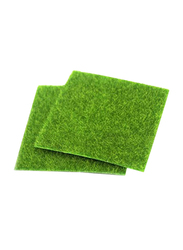 Mindset 2-Piece Artificial Mini Grass Moss Mat, Green