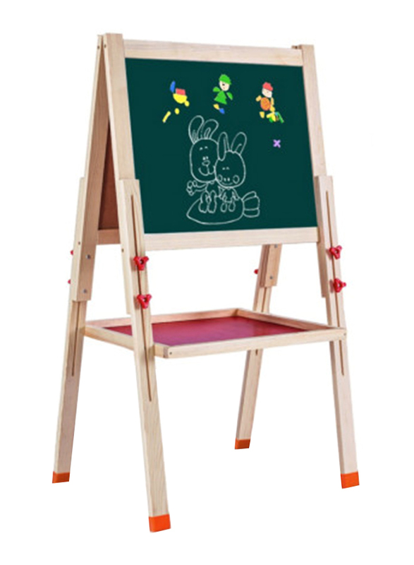 Mindset Wooden Easel with Stationery, Large, Multicolour