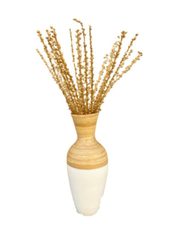 Eco Flowers 10-Piece Dried Pearl Vase Flower Filler, Gold