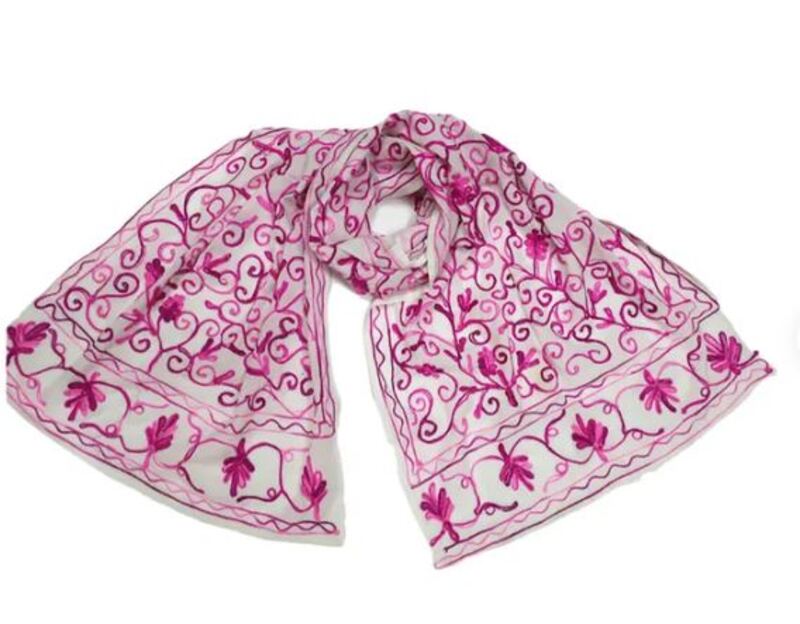 Cherrypick - Cotton Embroidery Scarf