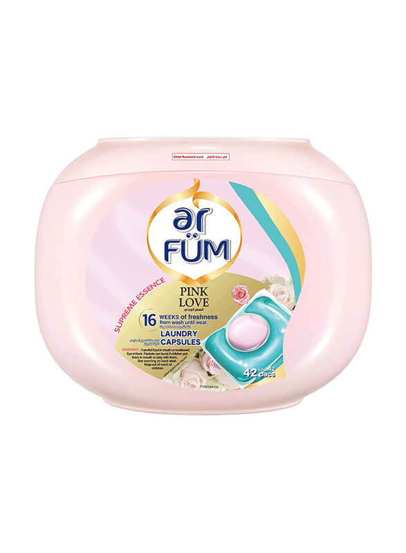 Ar Fum Pink Love Laundry Detergent Pods, 42 Capsules