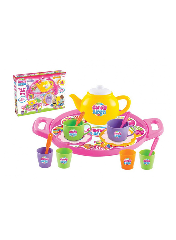 Dede Toy Tea Set, 17 Pieces, Ages 3+