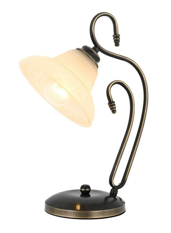 

Avonni Antique Plated Desk Lamp, Black/Brown