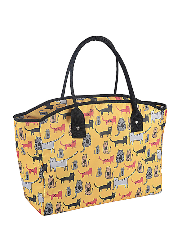 Biggdesign Cats Insulated Tote Bag, Yellow