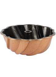 Serenk 24cm Fun Cooking Non-Stick Pinwheel Bundt Round Cake Pan, 9.5 x 3.5-Inch, Brown/Black
