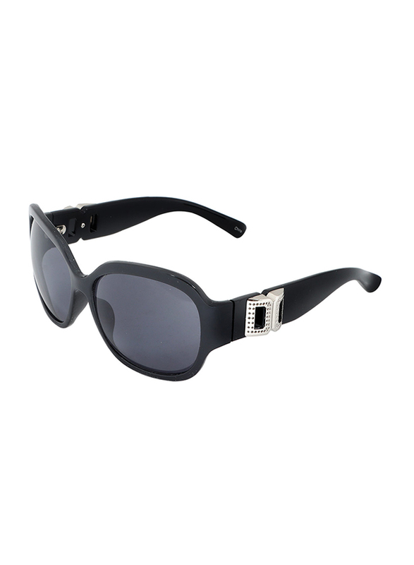 زوم فيجين نظارة شمسية كبيرة بإطار كامل للنساء, عدسة لون أسود, 047019