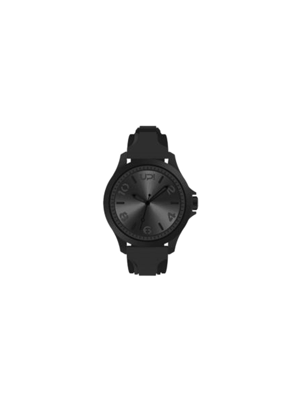 UpWatch Rainbow Analog Watch for Unisex with Silicone Band, Water Resistant, RB.02.05, Black
