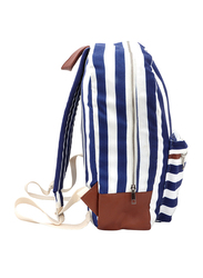 Anemoss Navy Backpack, Blue/White