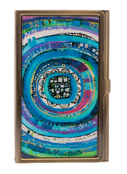 BiggDesign Evil Eye Metal Cover Card Holder for Women, Multicolour