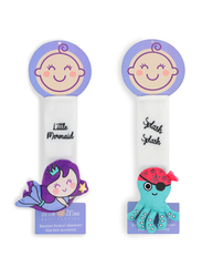 Milk&Moo Mermaid & Sailor Octopus Ultra Soft Seat Belt Accessory Set for Kids, 2 Pieces, Multicolour