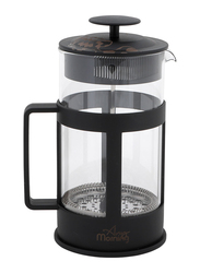 Any Morning 0.8L Plastic French Press Coffee and Tea Maker, FY04, Black