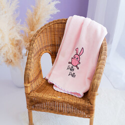 Milk & Moo Chancing Baby Blanket, 100% Oeko-Text Certified, Pink