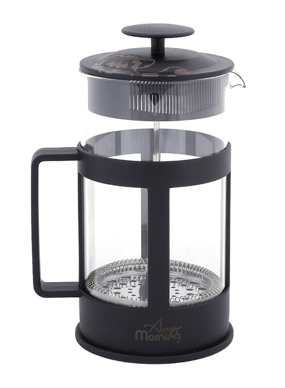 

Any Morning 0.8L Plastic French Press Coffee and Tea Maker, FY04, Black