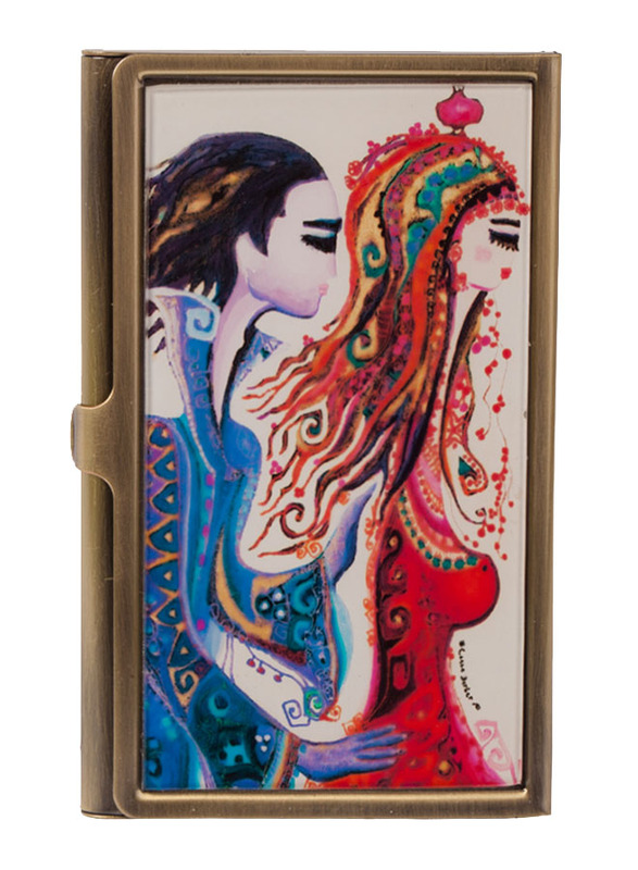 BiggDesign Love Metal Cover Card Holder for Women, Multicolour