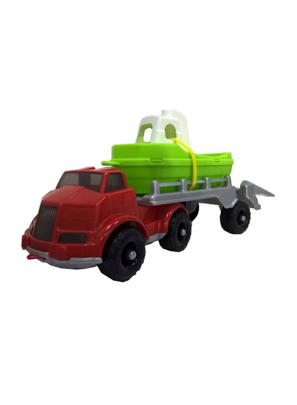 Pilsan Master Transport Truck with Ship, Ages 1+, Multicolour