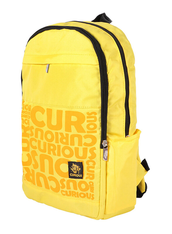 Biggdesign Moods Up Curious Backpack for Men, Yellow