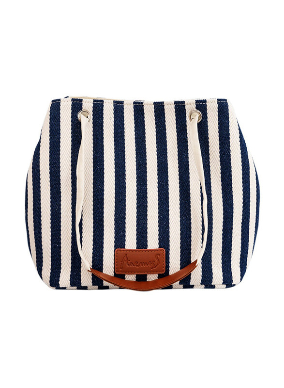 

Anemoss Striped Crossbody Travel Bag, Navy Blue