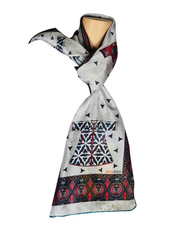 Biggdesign Kaftan Silk Veil Scarf for Women, Multicolour