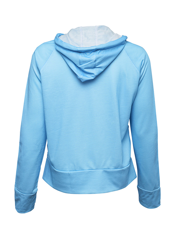 BiggYoga Chakra Hoodie Sweatshirt for Women, Medium, Light Blue