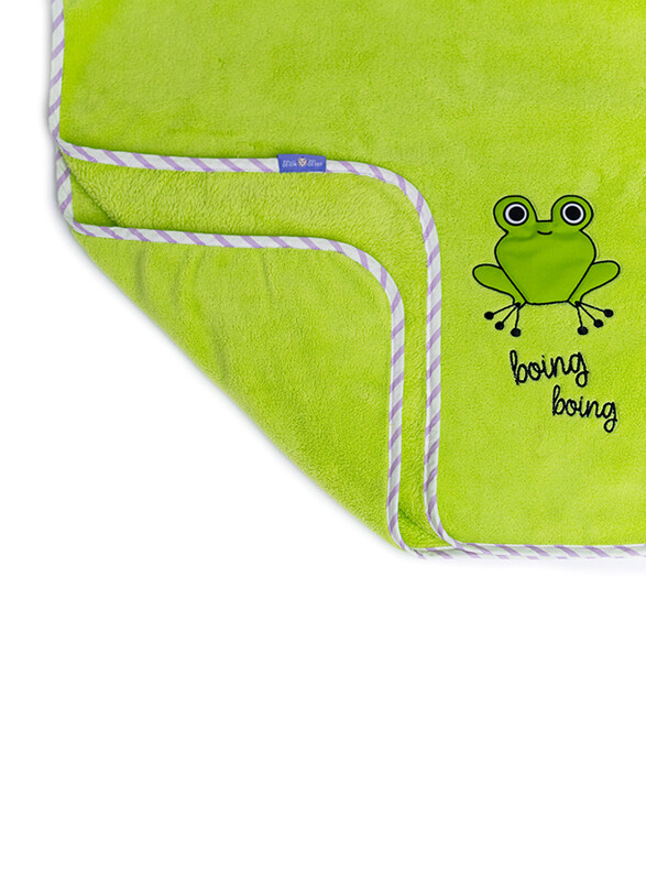 Milk&Moo Cacha Frog Baby Blanket, Newborn, Green