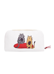 BiggDesign Cats Travel Cosmetic Bag, Multicolour