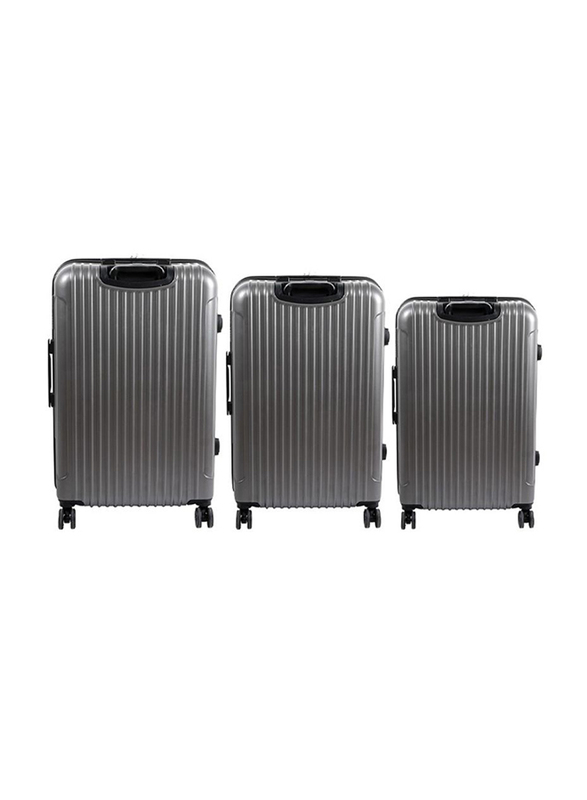 Biggdesign 3-Piece Ocean Design Carry On Luggage Set, Grey