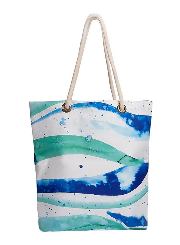 Anemoss Wave Beach Bag for Women, Multicolour