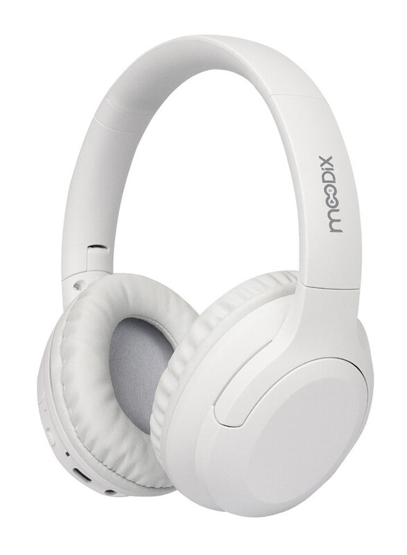 

Moodix KO23NB1701W Wireless/ Bluetooth On-Ear Noise Cancelling Headphones, White