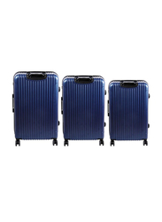 Biggdesign 3-Piece Ocean Design Carry On Luggage Set, Navy Blue