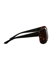 Xoom Vision Full-Rim Rectangle Brown Sunglasses for Women, Brown Lens, 023061