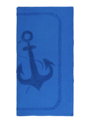 Anemoss Anchor Beach Towel, Blue