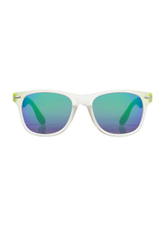 US Basic UV Protection Full-Rim Wayfarer Yellow Sunglasses Unisex, Blue Lens, PFC10037601
