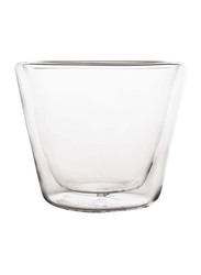 Biggtea 120ml Borosilicate Glass Double Walled Cup, Transparent