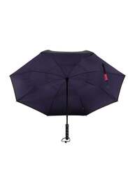 BiggDesign Moods Up 8 Ribs Reversable Umbrella, 43-inch, Black/Purple