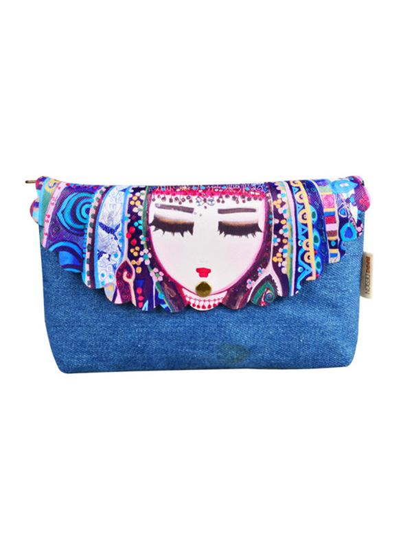 BiggDesign Love Makeup Bag, Blue