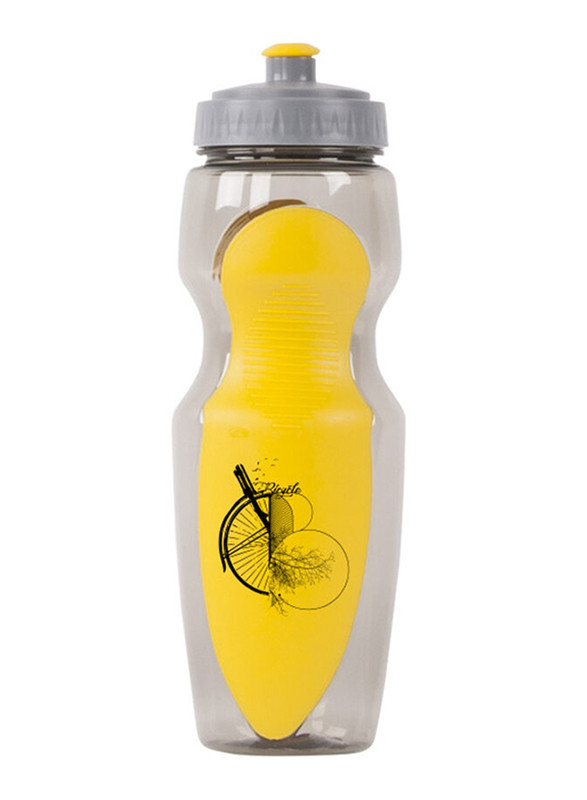 Biggdesign 700ml Nature Plastic Water Bottle, Yellow/Clear