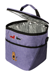 Biggdesign Cats Insulated Lunch Bag, Purple