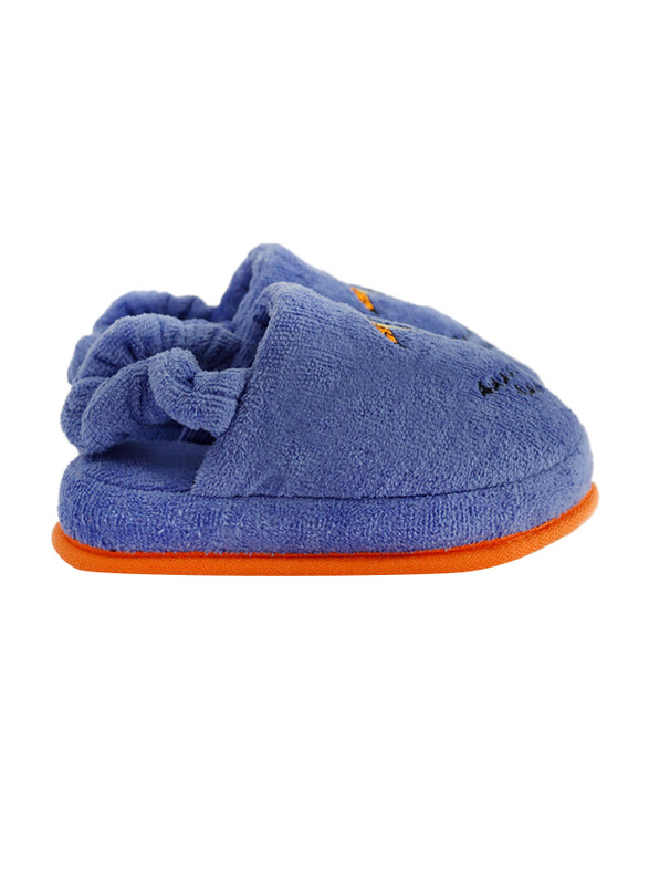 Milk&Moo Cotton Bath House Kids Slippers, 5-6 Years, Lavender/Orange