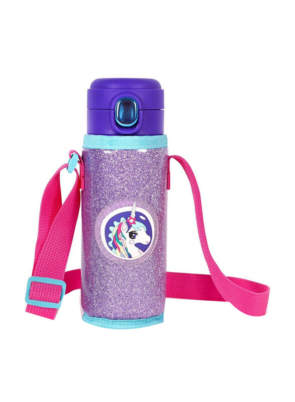 

Milk & Moo Ayris Stainless Steel Kids Water Bottle, 7-8 Years, 420ml, Purple