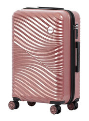 Biggdesign Lightweight Moods Up Carry On Luggage with Spinner Wheel and Lock System, Rose Gold, 28-Inch