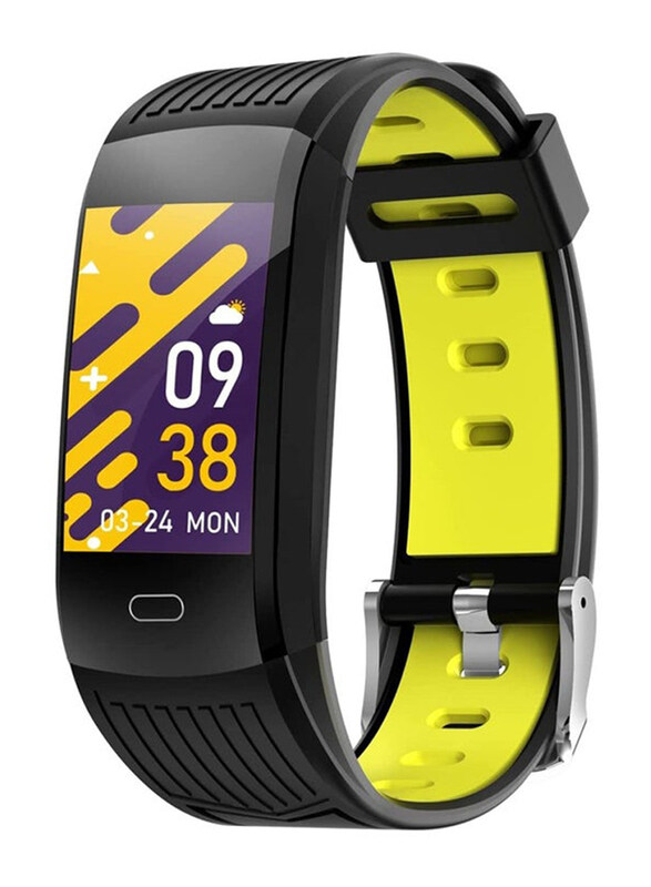 

Moodix 0.96 Inch Health & Fitness Tracker, iPhone & Android Compatible, WE23K10B, Black/Yellow