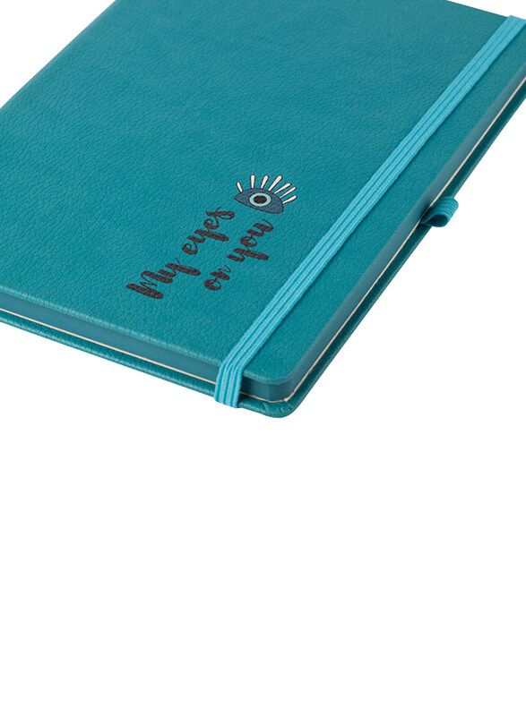

BiggDesign Eyes on You Notebook, 112 Striped Sheets, Blue