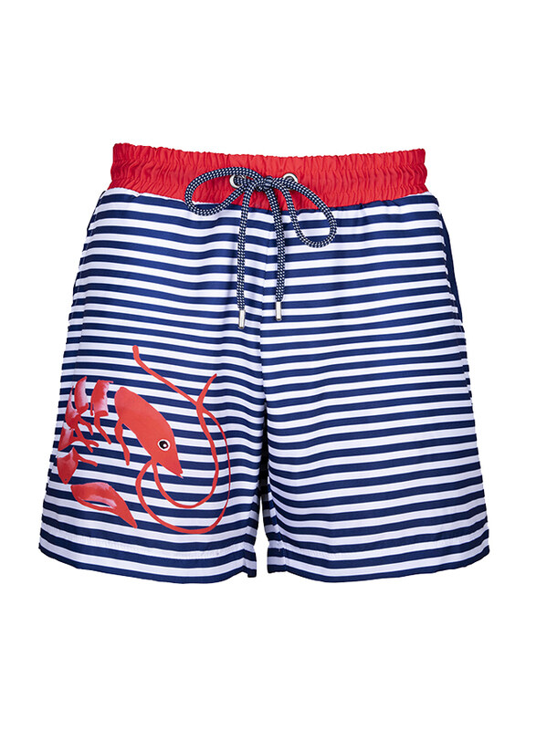 

Anemoss Shrimp Swim Trunk Shorts for Men, M, Blue