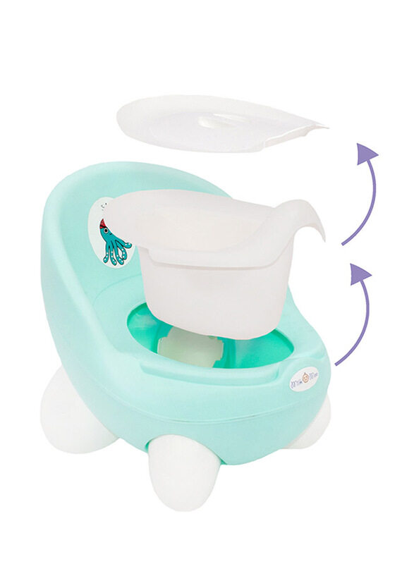 Milk&Moo Potty Chair, Blue/White