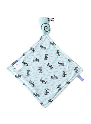 Milk & Moo Sangaloz Security Baby Blanket, Blue/Black